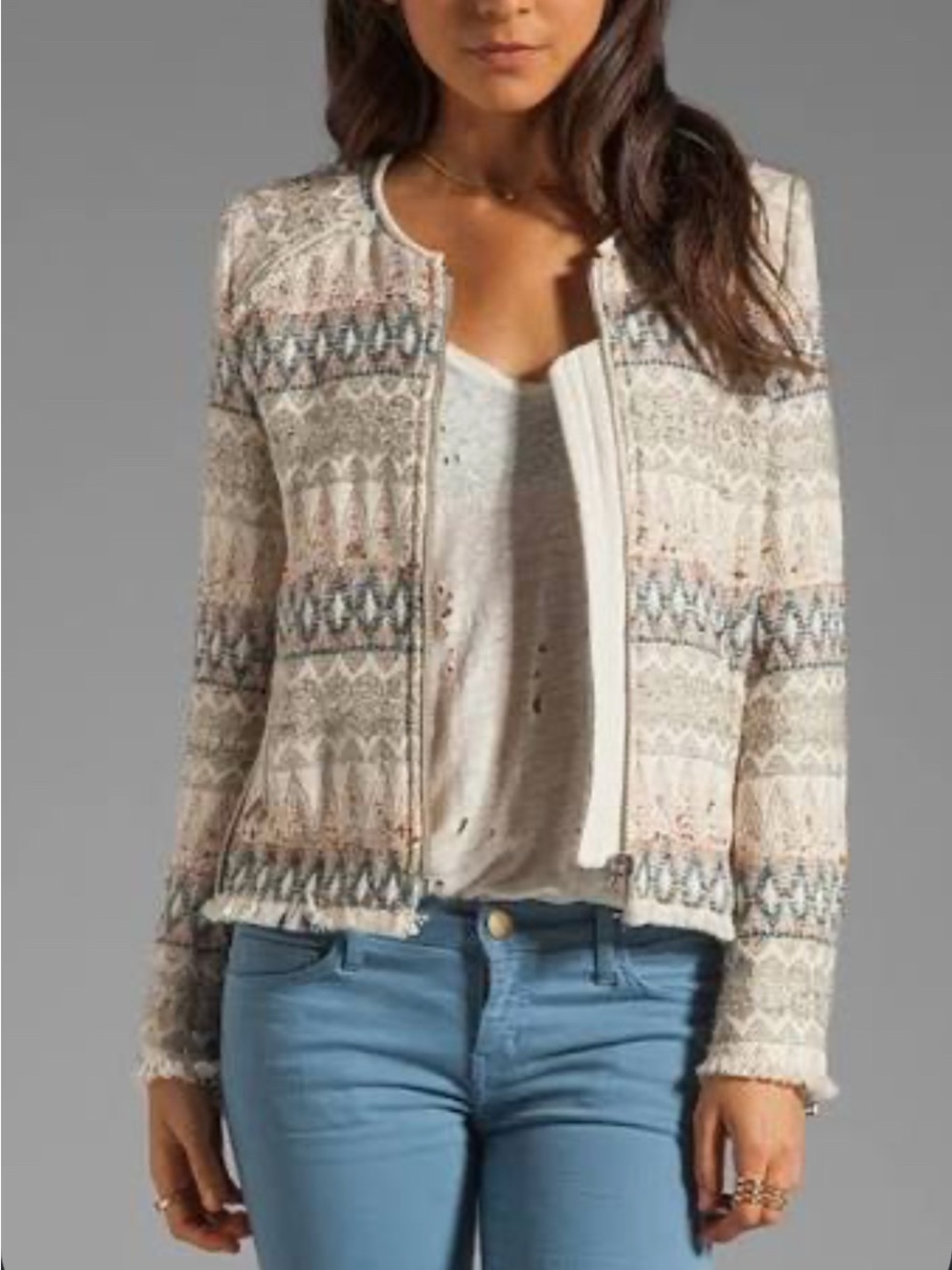 IRO Paris~ 'Blaze' tribal tweed jacket 1